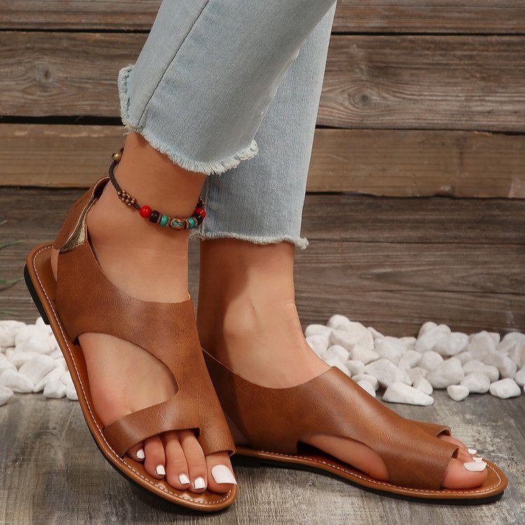 Plus-size Velcro Summer Flip-flops With A Flat Sole For Southeast Asia foto 2