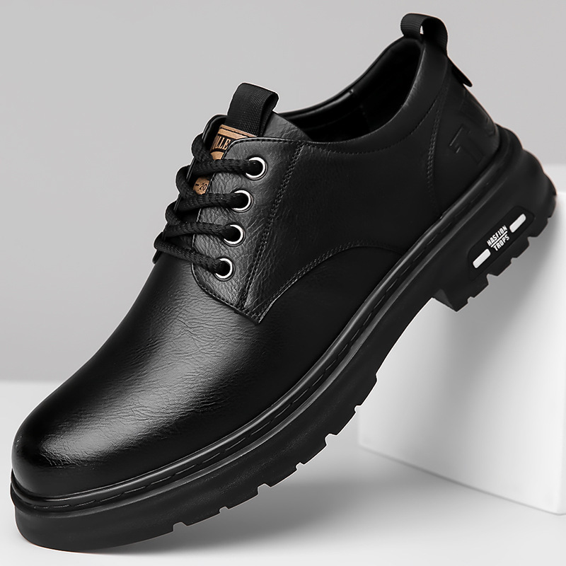 Retro Outdoor Men's Shoes Big Toe Casual Leather Shoes