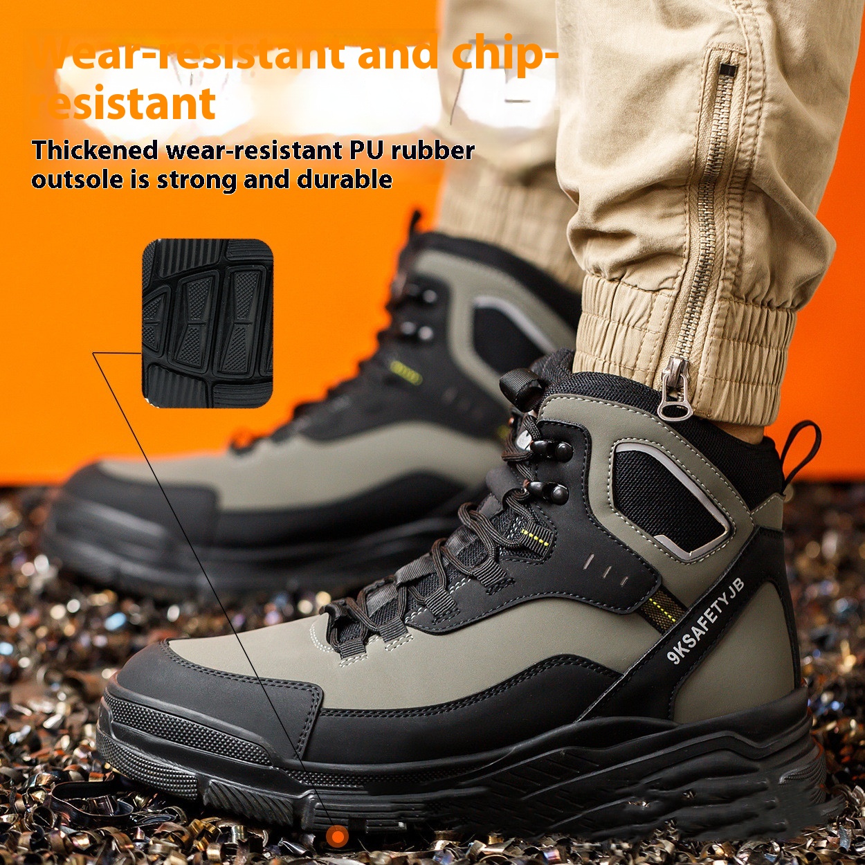 Wear-resistant Comfortable Not Tired Feet Safe Work Protective Footwear foto 5