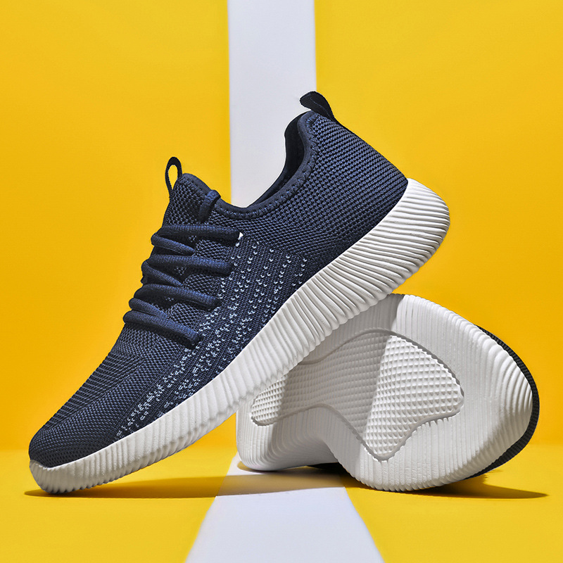 Platform Breathable Socks Shoes Comfortable Flyknit Versatile Casual Shoes foto 2