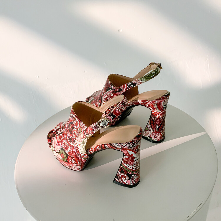 Fish-mouth Thick-soled High-heeled Sandals For Women foto 3