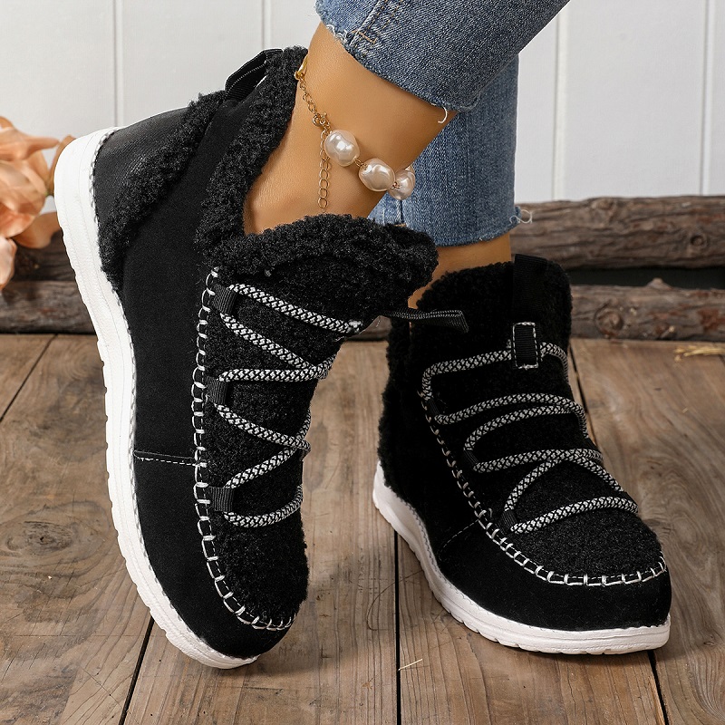 Season New Mid-top Women's Large Size Fashion Simple Snow Boots foto 3