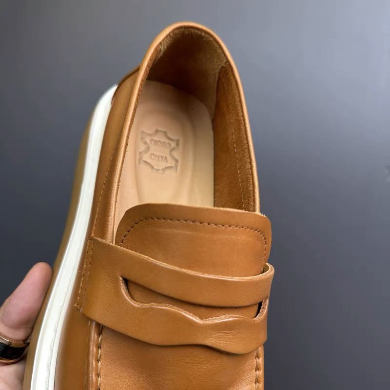 Leather One Pedal Lazy Casual Sneakers foto 2