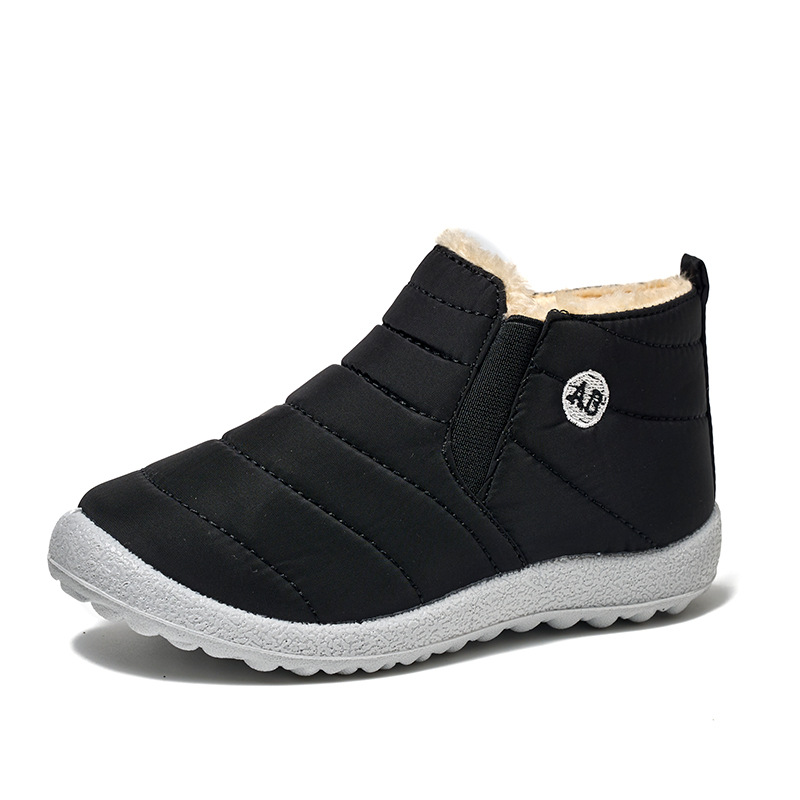 Fleece Lined Padded Warm Keeping Children's Cotton Shoes foto 4