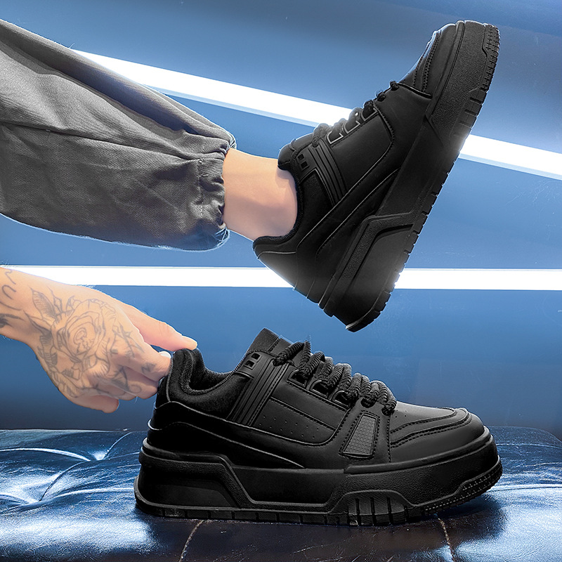 Men's Casual ShoesBoys' Small White Board Shoes With Thick Soles foto 4