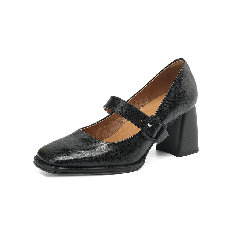 Elegant, Versatile Sheepskin Mary Jane Shoes With A Premium Leather Buckle foto 5