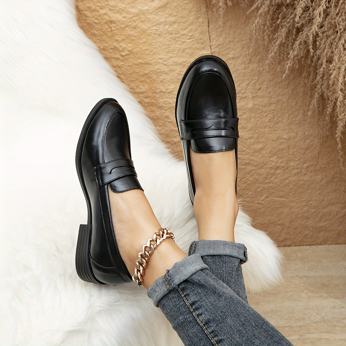 Fashion Polyurethane Loafers Shoes foto 2