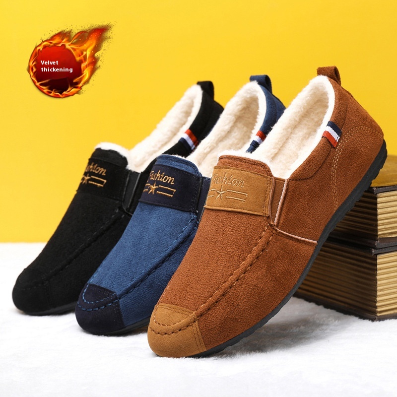 Men's Shoes Autumn And Winter Fleece-lined Gommino foto 3