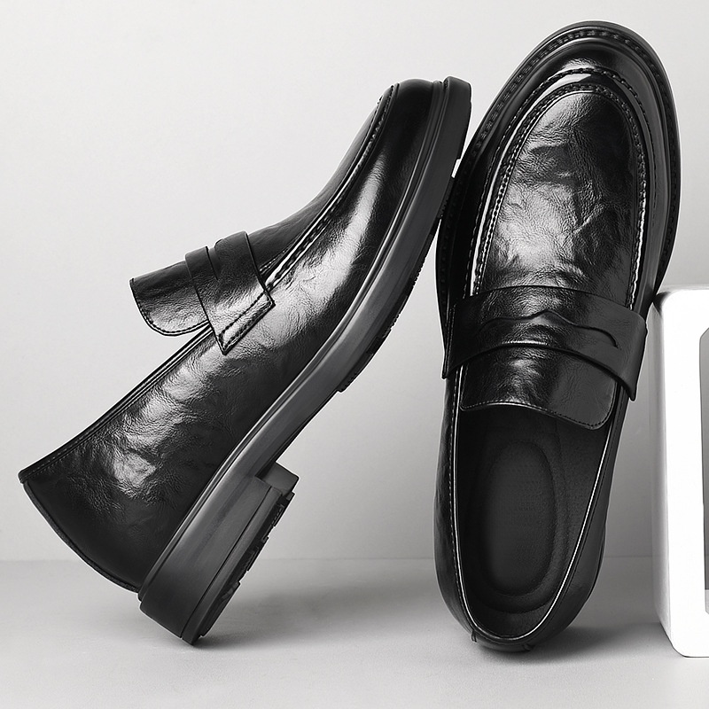 Increased By Slip-on Business Casual Leather Shoes