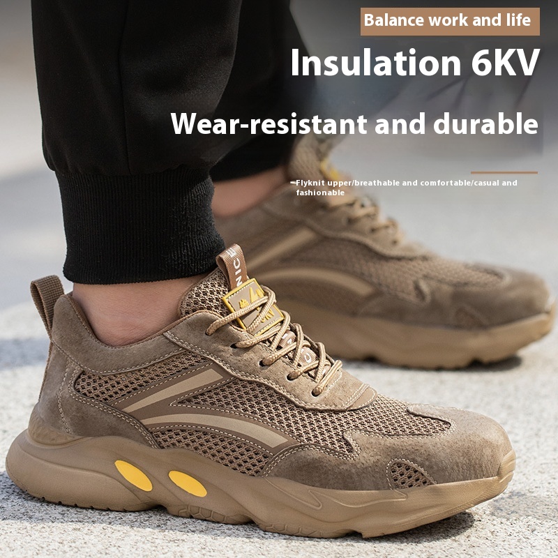 Summer Breathable Labor Protection Shoes Anti Smashing Anti Piercing Anti Slip foto 3