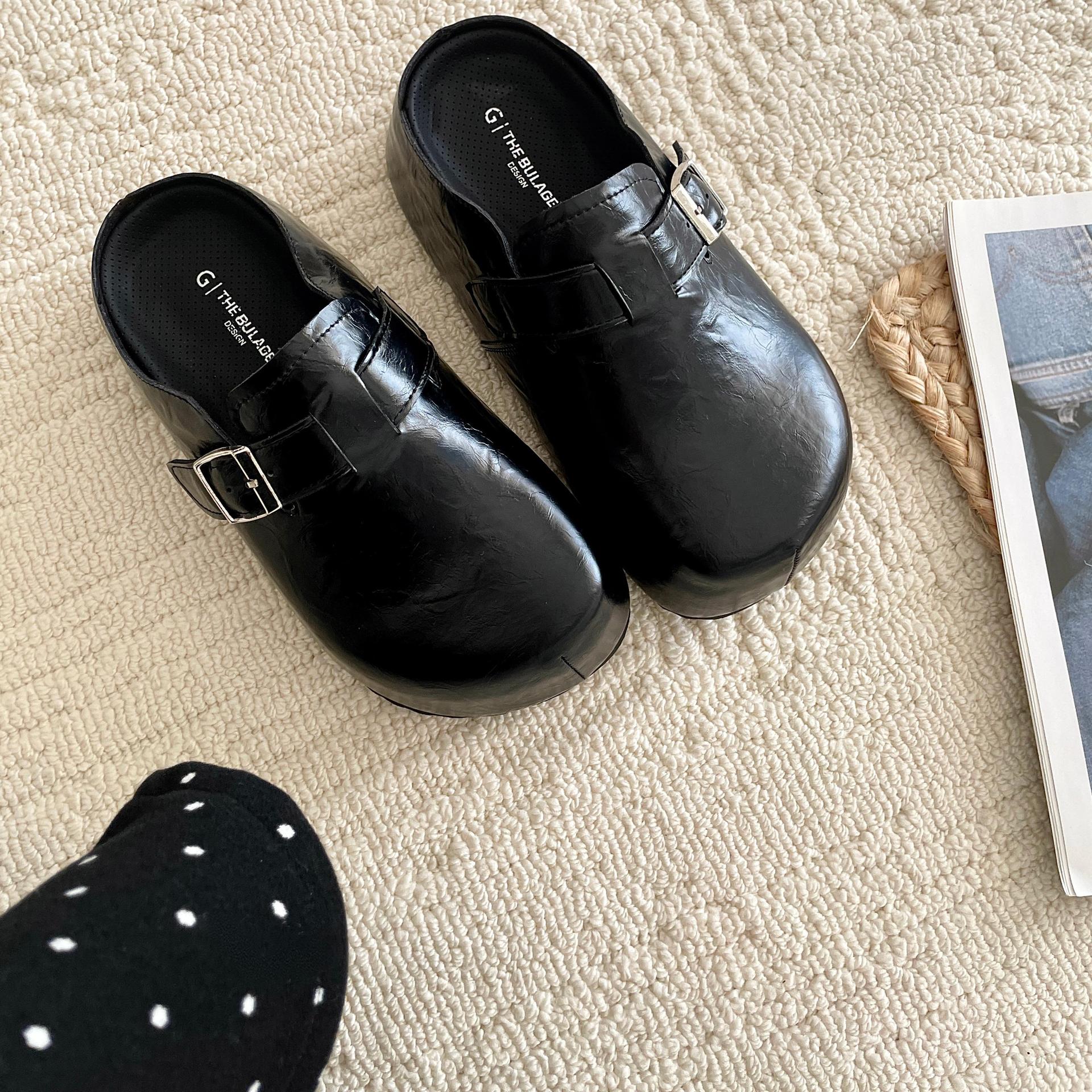 Flat Buckle Casual Sneakers Student All-matching Outer Wear Slippers foto 4