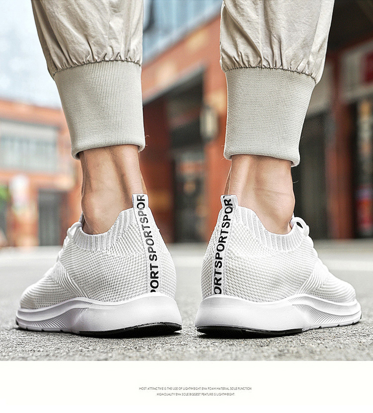 Men's Fashionable Breathable Casual Hidden Heel Sneaker foto 4
