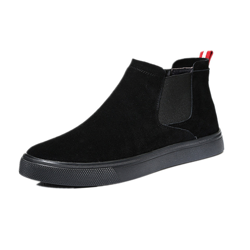 High-top Chelsea Men's Boots Genuine Leather foto 5