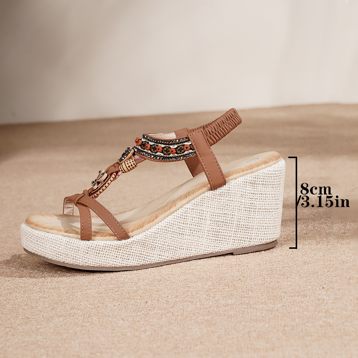 Casual Versatile Beach Wedge Sandals For Outerwear foto 2