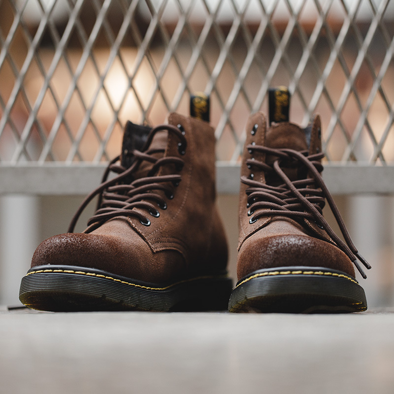 High Top British Style Martin Boots Trendy Men's Shoes Leather Ankle Boots