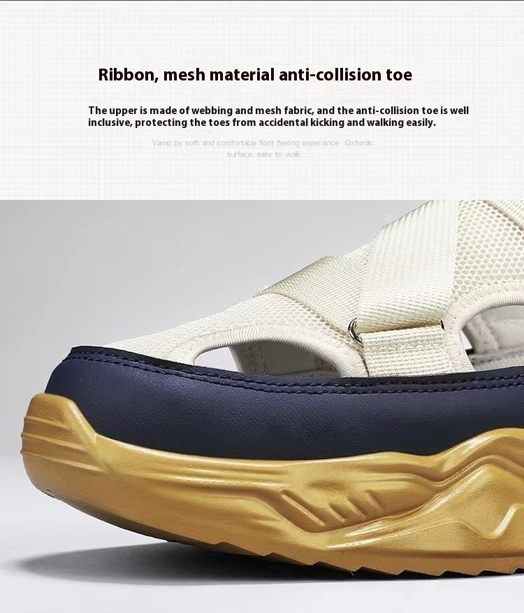 Men's Summer Platform Lightweight Non-slip Breathable Mesh Sandals foto 4