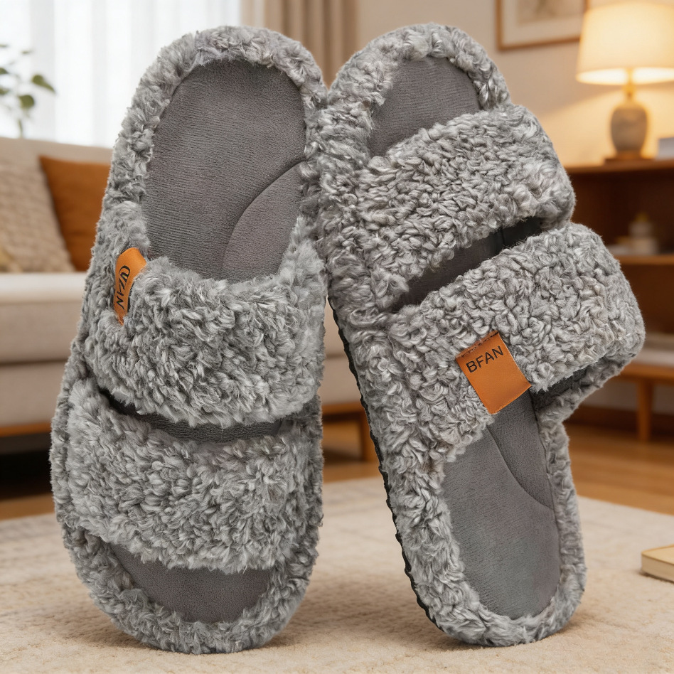 Silent Minimalist Cotton Slippers For Men And WomenWith A Soft foto 5