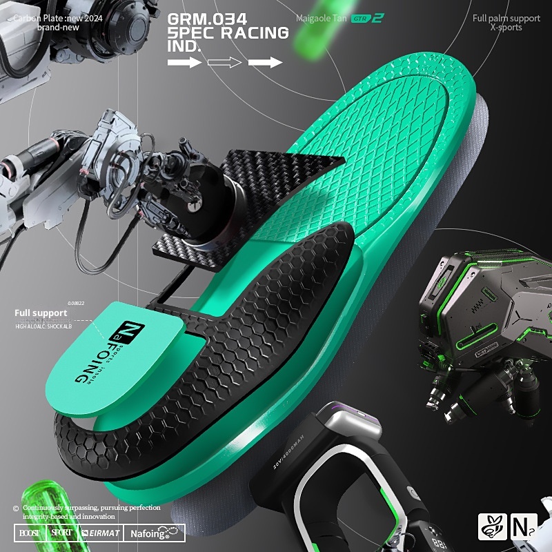Arch-supporting Cushioned Breathable PU Insoles For Sports Shoes foto 5