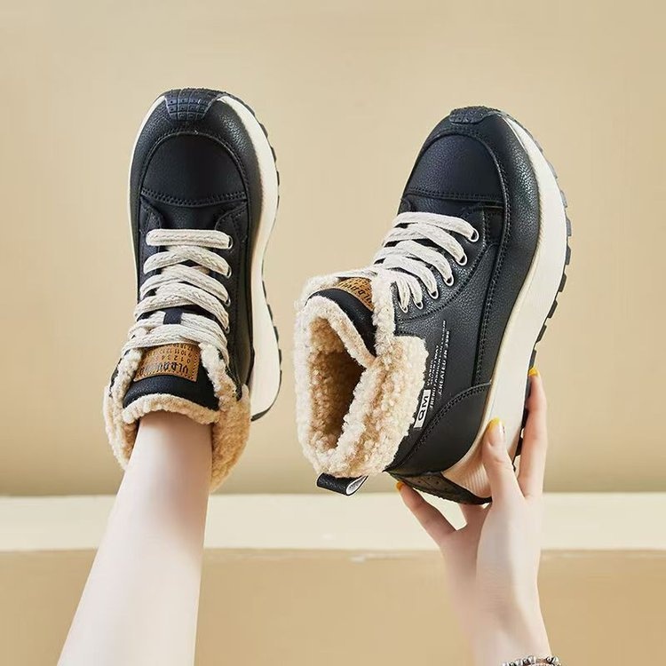 High-top Cotton Shoes With Thick Soles New Dad-style Kicks For Winter foto 3