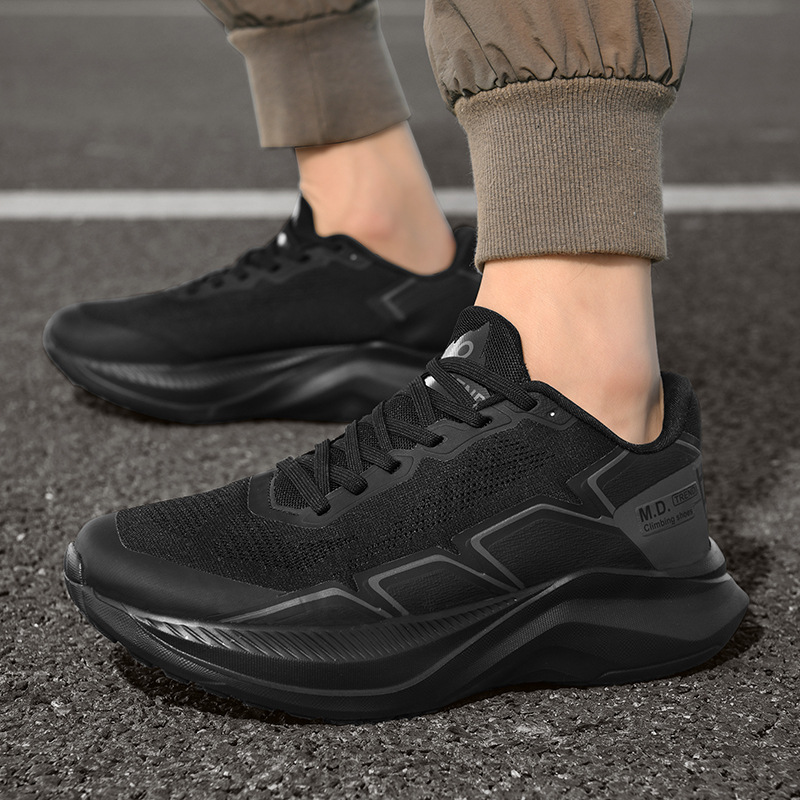Men's Thick Bottom Running Tide Shoes Breathable Mesh Surface Sneaker foto 3