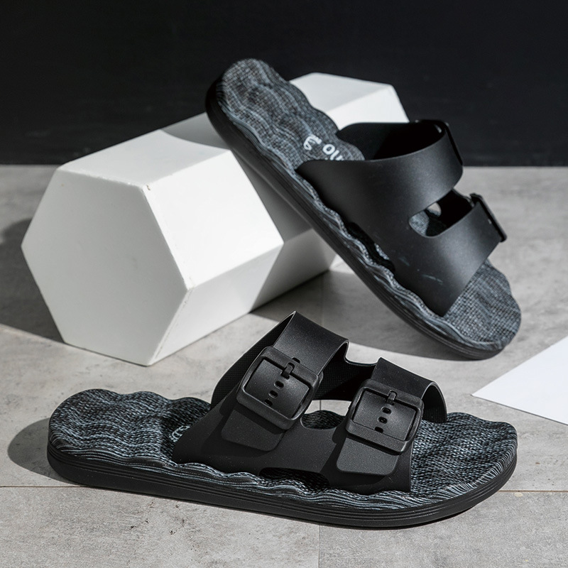 Men's Non-slip Wear-resistant Platform Slippers foto 2