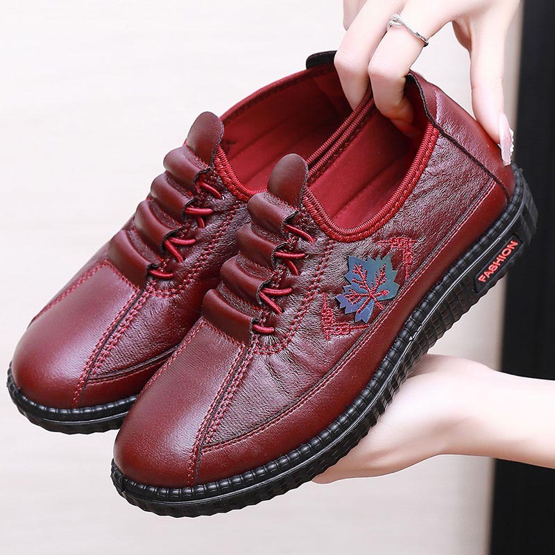 Plus Size PU Soft Bottom Slip-on Comfortable Mom Shoes foto 2