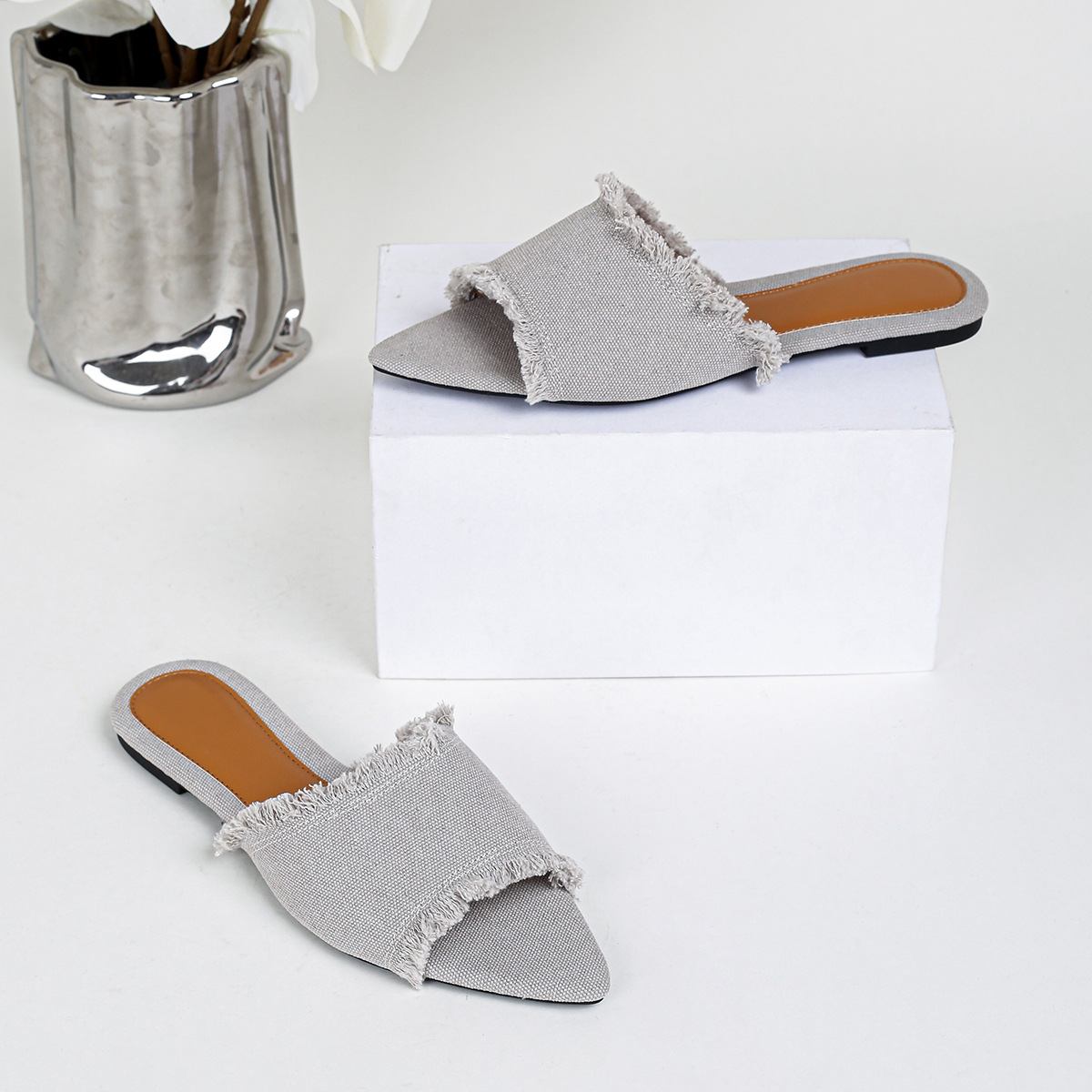 Women's Outer Fashion Flat Slippers foto 4
