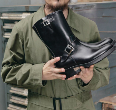 Martin With A Side Zipper For Riders Long Motorcycle Boots