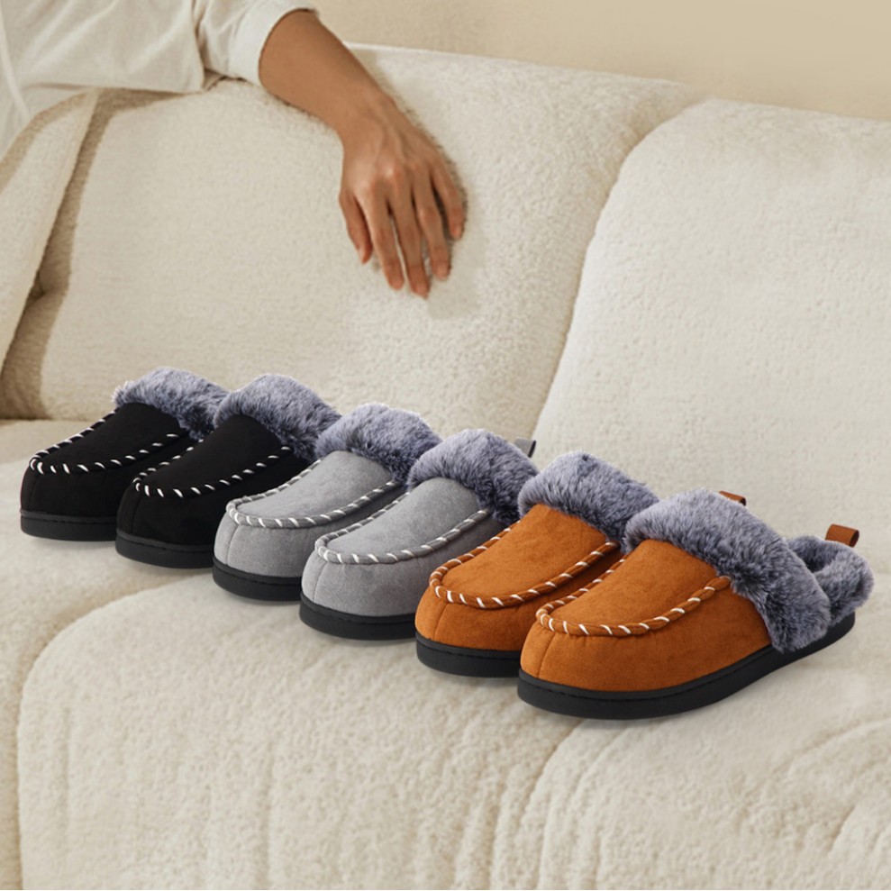 Men's Autumn And Winter Faded Fur Mouth Mark Shoes Home foto 3