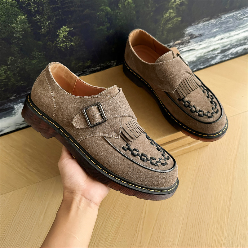 Fashion Tassel Woven Men's Round Shoes foto 2