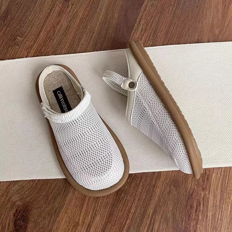 Soft Bottom Closed Toe Breathable Mesh Slip-on Hole Shoes foto 3