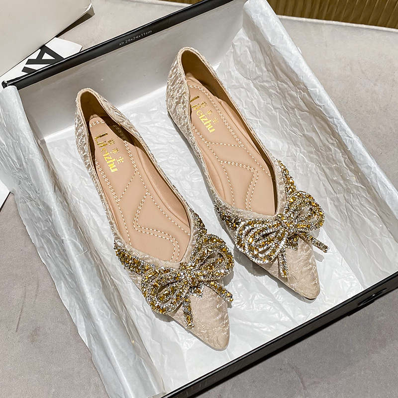 New Stylish Rhinestone Flat Womens Shoes foto 3
