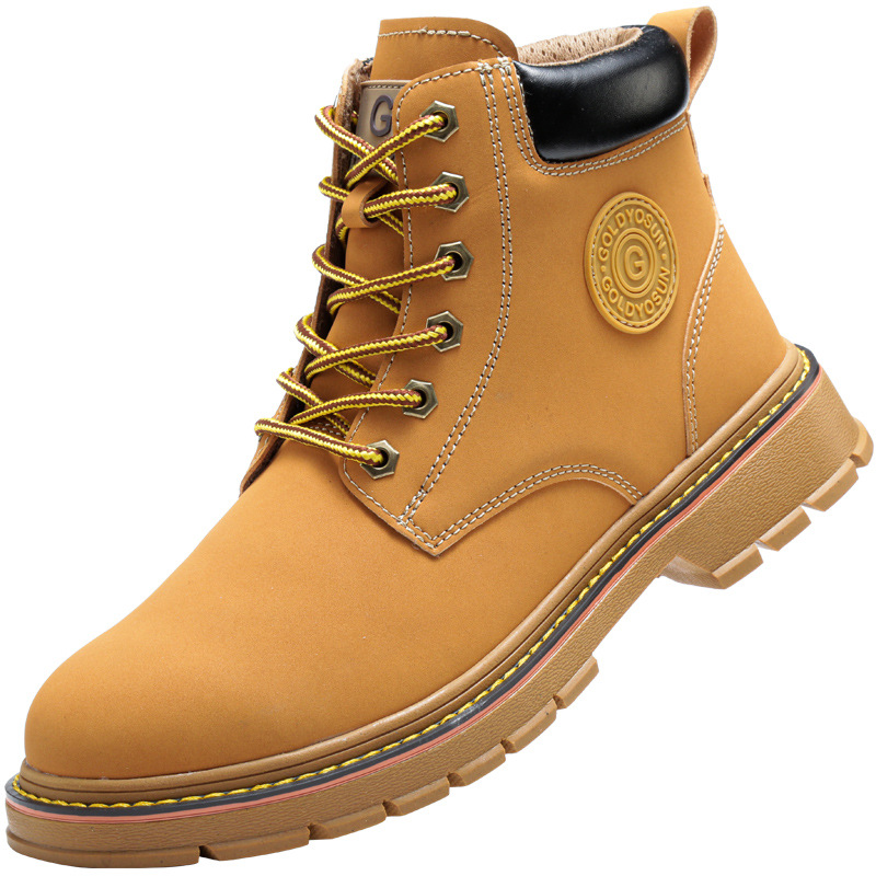 New Mid-top Steel Toe Cap Safety Protective Footwear Anti-smashing And Anti-penetration Antiskid Shoe foto 5