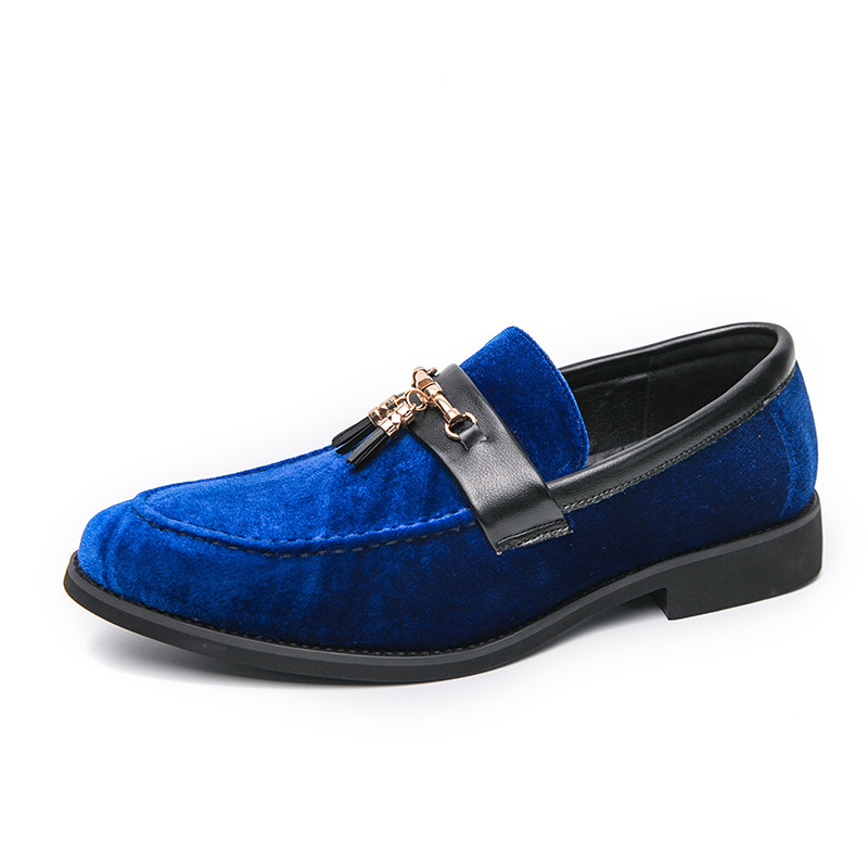 Loafers Solid Color Fringed Leather Shoes foto 2
