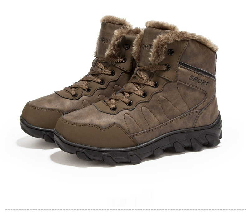 Men's Non-slip Thickening Thermal Travel Snow Boots foto 4