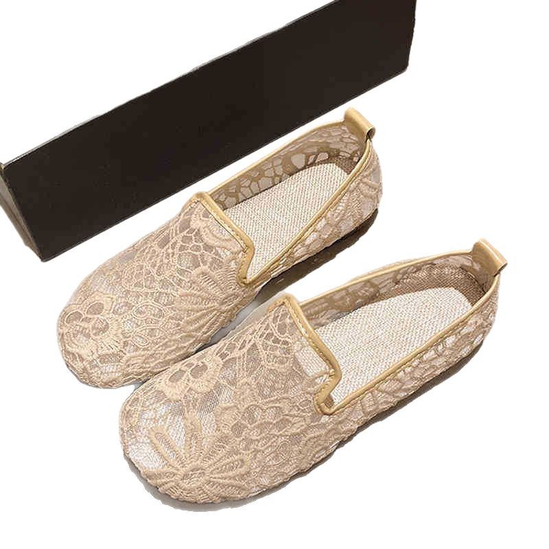 Women's Breathable Mesh Beef Tendon Soft Bottom Non-slip Cloth Shoes foto 3
