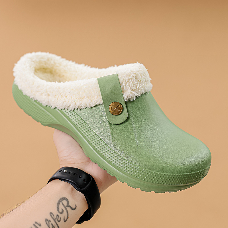 Mens Fleece-Lined Cotton Slippers For Home foto 3