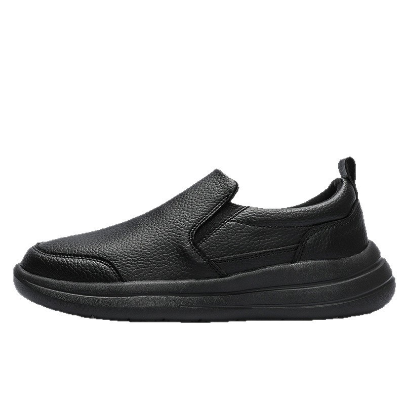Mens Lightweight Luxury Leather Walking Shoes For Casual Wear foto 4