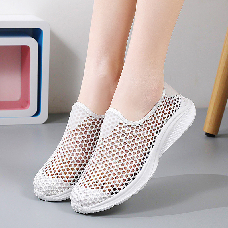 Summer Breathable Mesh Senior Walking Shoes foto 2
