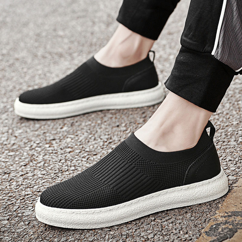 Mens Flyknit Mesh Upper Loafers Slip-on Design foto 4