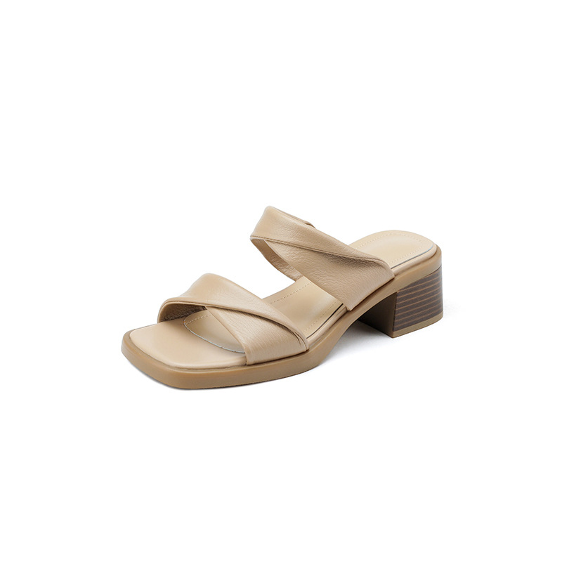 French Style Small Sandals Women's Rubber foto 3