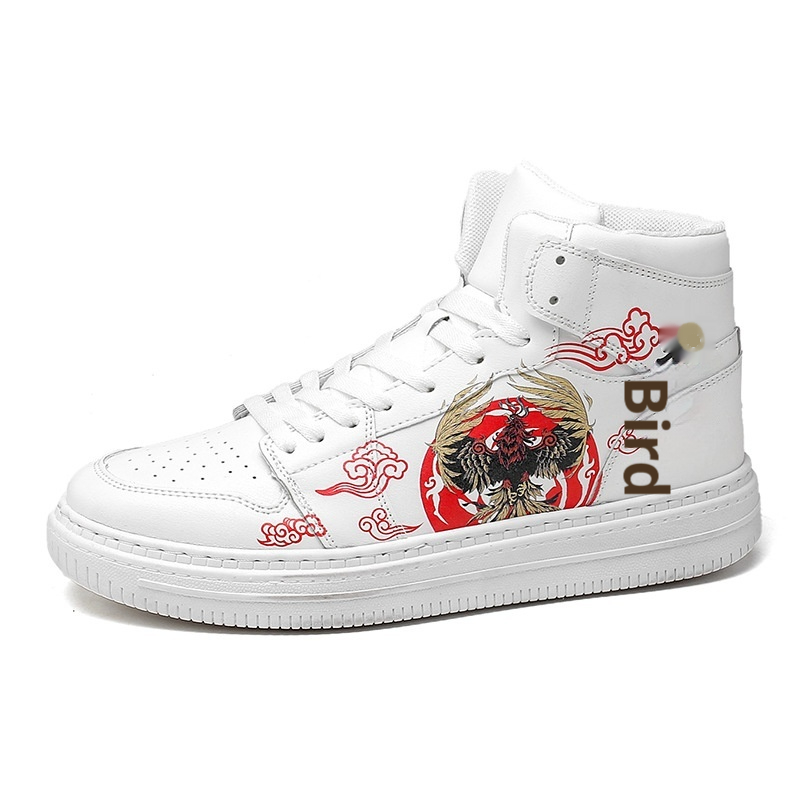 Fashion Couple White Shoes Men's High-top foto 2