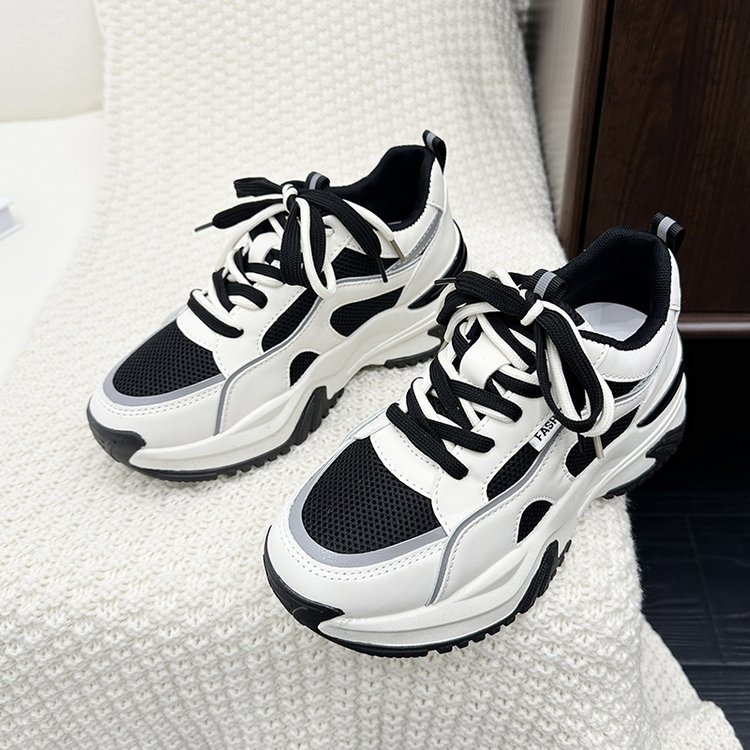 Fashionable Thick-soled Lightweight Women's Athletic Casual Shoes With Soft Soles foto 5
