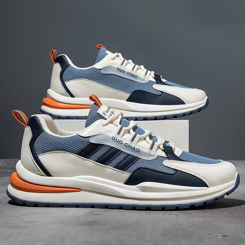 Mesh Breathable Lace Up Running Sneaker Men foto 5