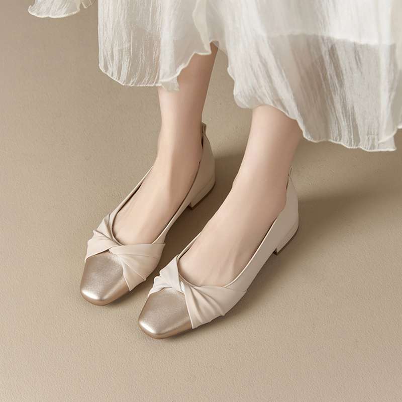 Low Heel Low-cut Pumps Spring Dress Soft Bottom Women's Gommino Kafuu French Mary Jane foto 3