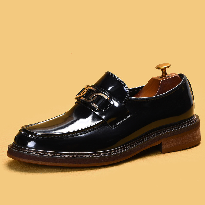 Business Casual Loafers Horsebit Buckle British Style foto 4