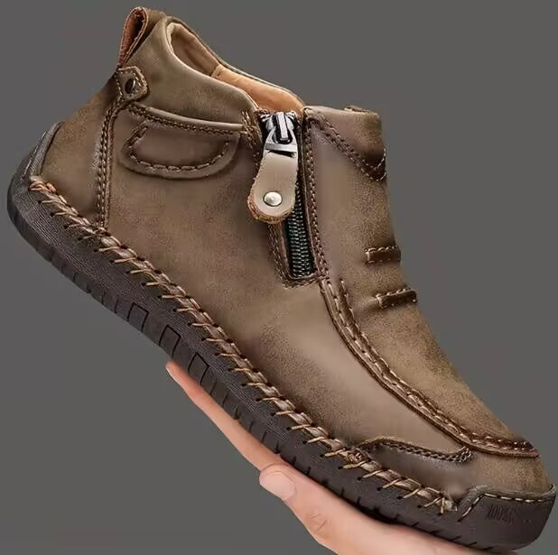 Chelsea Plus Size Men's Shoes Casual Slip-on Flat High Top foto 3