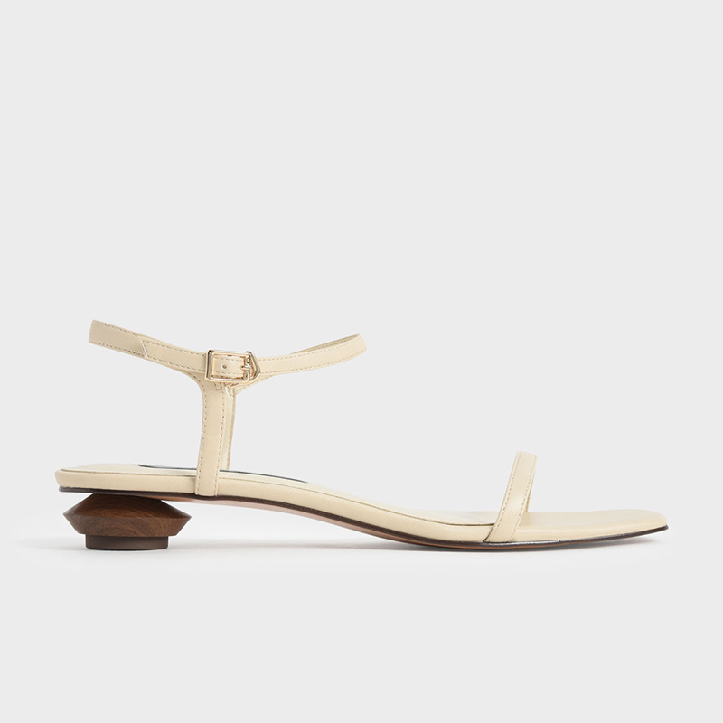 Women's One-strap Square Toe Low Heel Sandals foto 4