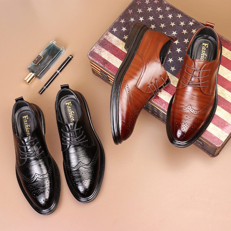 Men's Trendy All-season Anti-slip Dress Shoes foto 2