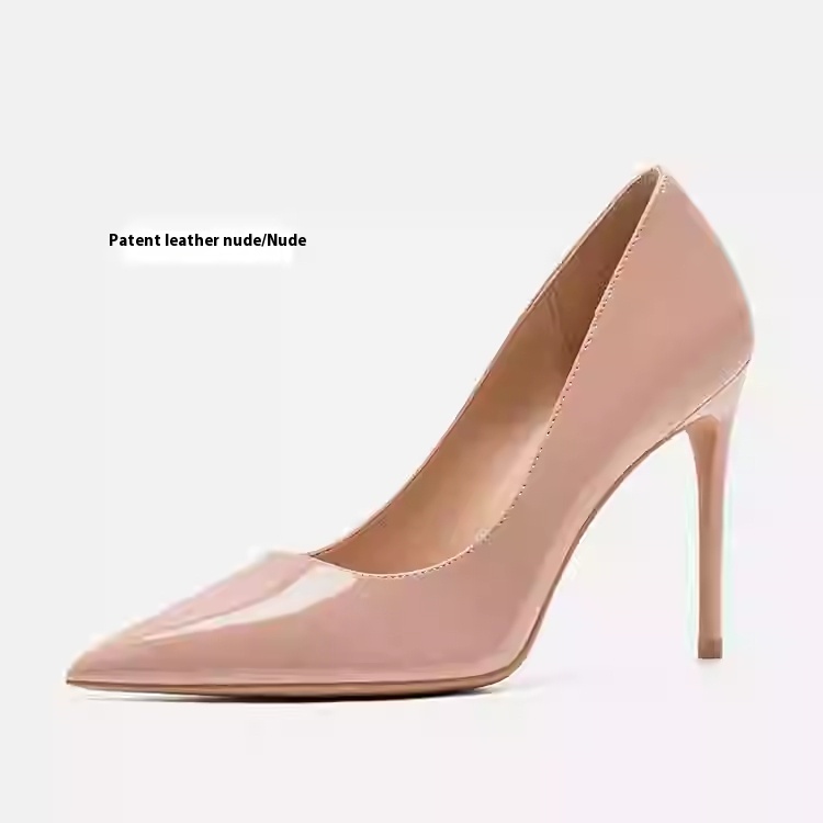 Authentic Leather High Heels Women's Stiletto Heel foto 4